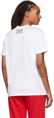 Burberry White Carrick T-Shirt