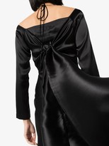 Thumbnail for your product : MATÉRIEL Open Back Silk Midi Dress