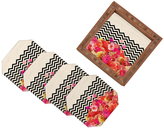 Thumbnail for your product : Chevron Flora 2 Coasters (Set of 4)