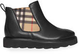 Thumbnail for your product : Burberry Hayden Check-Insert Chelsea Boots, Toddler/Kids