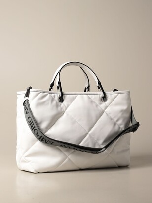 Emporio Armani Padded Bag In Quilted Leather