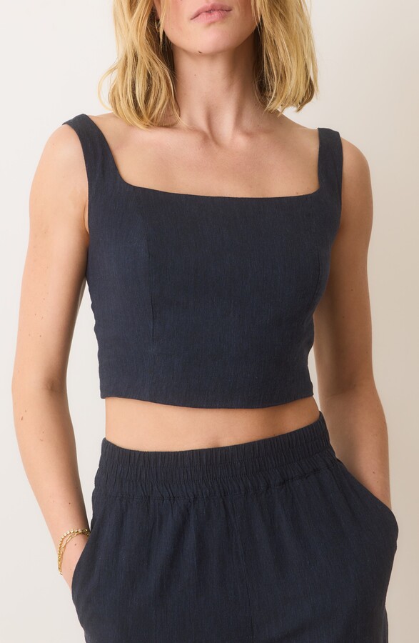 Marine Layer Zoe Crop Hemp Blend Camisole