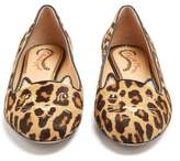 Thumbnail for your product : Charlotte Olympia Kitty Leopard Print Calf Hair Flats - Womens - Brown Multi