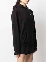 Thumbnail for your product : Sporty & Rich Embroidered-Logo Cotton Hoodie