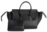 Thumbnail for your product : Celine black leather 'Knot' bag with matching pouchette