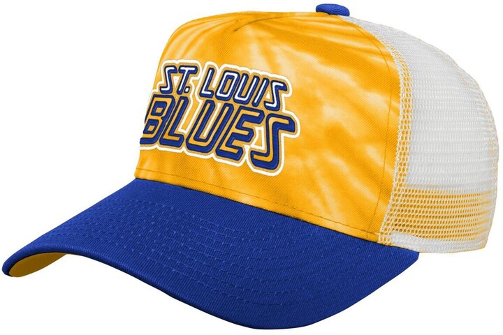 Youth Gold/Blue St. Louis Blues Team Tie-Dye Snapback Hat