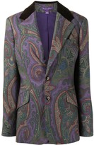 Thumbnail for your product : Ralph Lauren Collection Single Breasted Paisley-Print Blazer