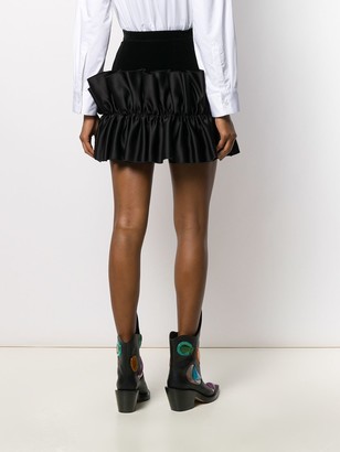 Christopher Kane Velvet Frill Mini Skirt