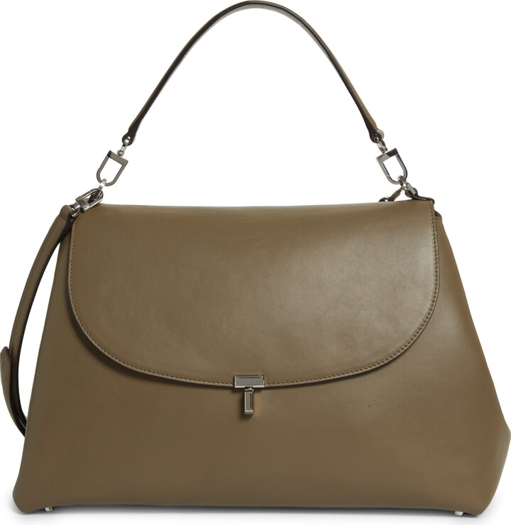 Totême T-Lock Leather Shoulder Bag