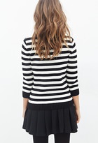 Thumbnail for your product : Forever 21 Striped Crew Neck Sweater