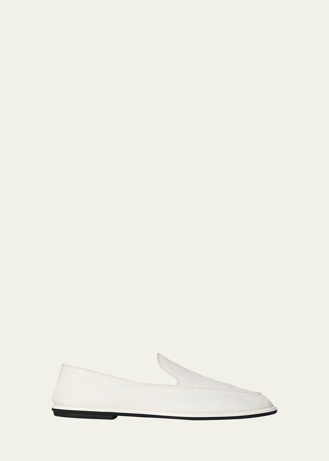 The Row Canal Leather SlipOn Loafers ShopStyle