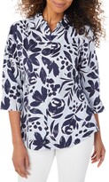 Thumbnail for your product : Foxcroft Paulie Flirt Floral Print Button-Up Shirt