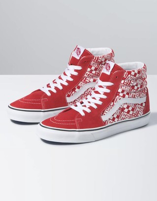 high top red vans womens