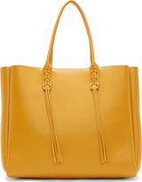 Thumbnail for your product : Lanvin Golden Yellow Calf Leather Fringed Shopper Bag
