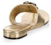 Oscar de la Renta Isla Leather Thong Sandals