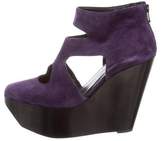 Thumbnail for your product : Clergerie Robert Clergerie Suede Wedge Pumps