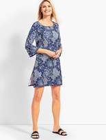 Thumbnail for your product : Talbots Dotted Flowers Bell-Sleeve Cover-Up