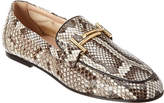 Thumbnail for your product : Tod's Double T Python Loafer
