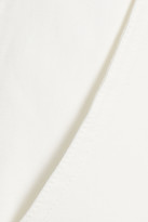 Thumbnail for your product : Lee Mathews Frankie Cropped Cotton-blend Canvas Wide-leg Pants