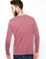 Thumbnail for your product : ASOS Stripe Long Sleeve Grandad