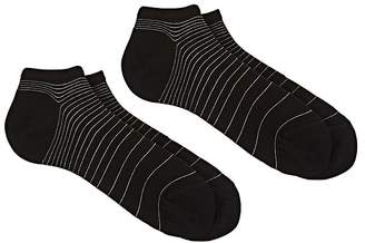 Barneys New York Men's Striped Cotton-Blend Ankle Socks