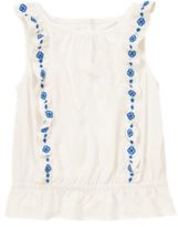 Thumbnail for your product : Crazy 8 Embroidered Ruffle Top