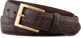 Thumbnail for your product : W.KLEINBERG Matte Alligator Belt with Interchangeable Buckles
