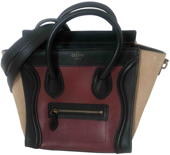 celine nano burgundy