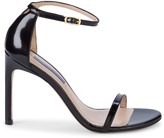 stuart weitzman kelli suede knot slide sandals