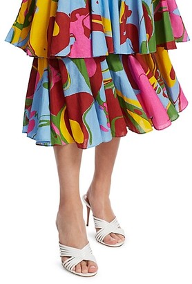 Rhode Resort Naomi Swirl-Print Dress