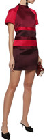 Thumbnail for your product : Valentino Color-block Duchesse Silk-satin Mini Dress