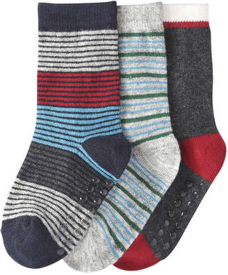 Joe Fresh Toddler Boys’ Essential 3 Pack Stripe Socks, JF Midnight Blue (Size 1-3)