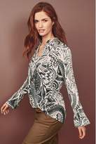 Thumbnail for your product : Next Womens Print Wrap Front Long Sleeve Top