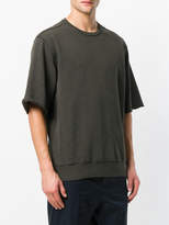Thumbnail for your product : Jil Sander short sleeve raw stitch sweatshirt