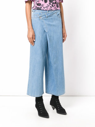 Christian Wijnants cropped denim trousers