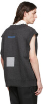 Thumbnail for your product : C2H4 Grey Geometry Knit Vest