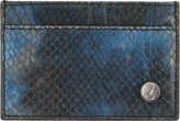 Thumbnail for your product : Jimmy Choo Blue Python Dean Card Holder