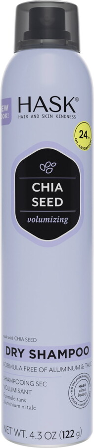 Hask Volumizing Aluminum-Free Dry Shampoo with Chia Seed, Net WT 4.3oz