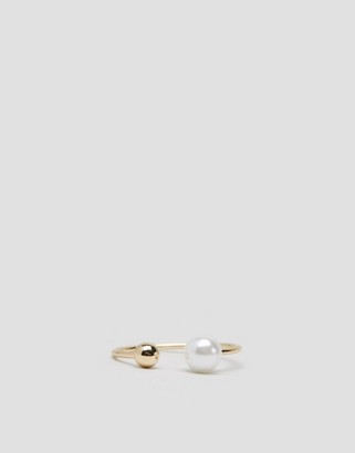 ASOS Curve CURVE Pack of 10 Faux Pearl Open & Mixed Rings