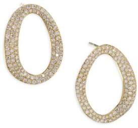Ippolita Cherish Diamond & 18K Yellow Gold Small Link Earrings