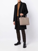 Thumbnail for your product : Smythson Top-Handle Leather Laptop Bag