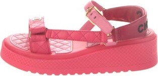 Chanel 2023 Interlocking CC Logo Sandals