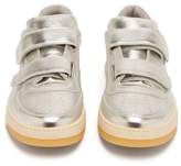 Thumbnail for your product : Acne Studios Perey Low-top Leather Trainers - Mens - Silver