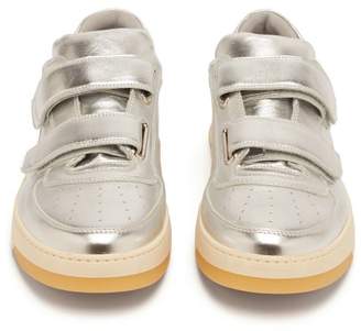 Acne Studios Perey Low-top Leather Trainers - Mens - Silver