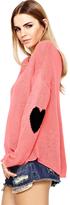 Thumbnail for your product : Love Label Heart Elbow Patch Jumper