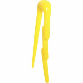 Body Candy 00 Gauge Yellow Acrylic Lightning Bolt Taper (1 Piece)