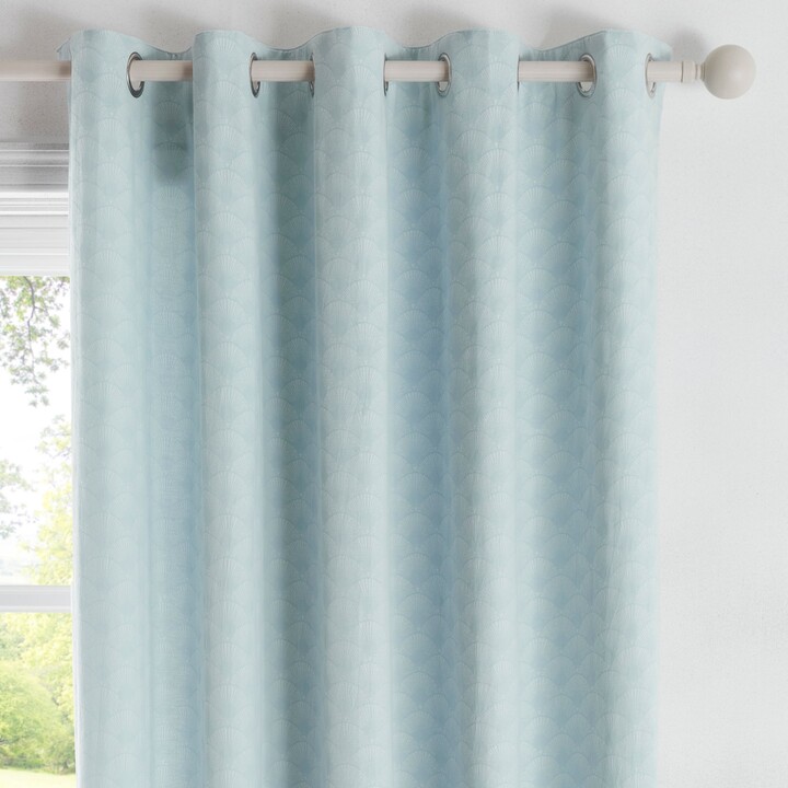 Dunelm Tiffany Duck Egg Eyelet Curtains Duck Egg (Blue) ShopStyle