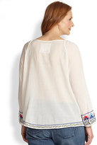 Thumbnail for your product : Johnny Was Johnny Was, Sizes 14-24 Andrea Peasant Top