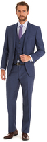 Thumbnail for your product : Moss Bros Tailored Fit Faded Blue Mohair Look 3 Piece Suit