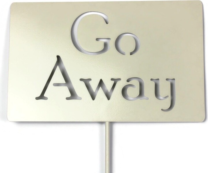 Go Away Metal Garden Stake 20 To 48 Inches Tall